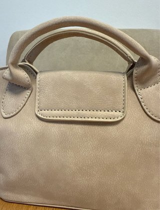 Bolso Beige con Abalorios Multicolor