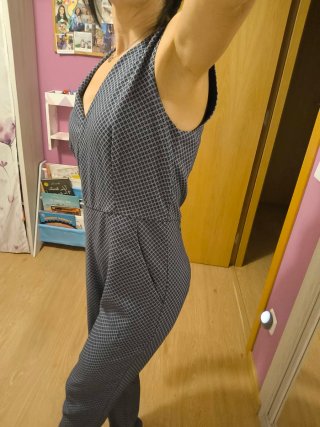 Mono Zara azul y gris Talla M
