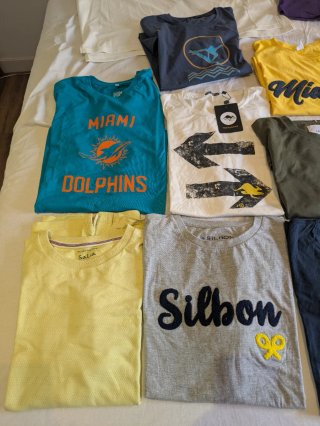 Lote 13 Camisetas Hombre Talla M Varias Marcas