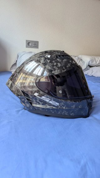 Casco Integral LS2 Carbon Forged Dragon M + cardo