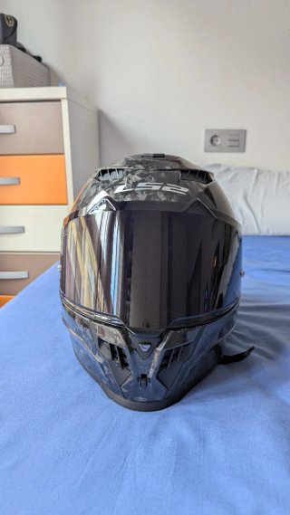 Casco Integral LS2 Carbon Forged Dragon M + cardo