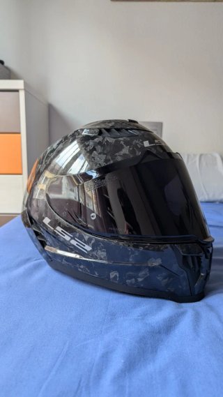 Casco Integral LS2 Carbon Forged Dragon M + cardo