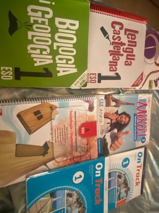 Libros de 1• ESO y 6• de Primaria