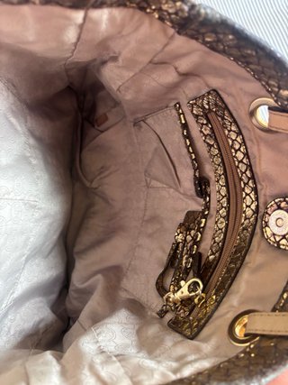 Bolso Michael Kors Dorado Gran Capacidad