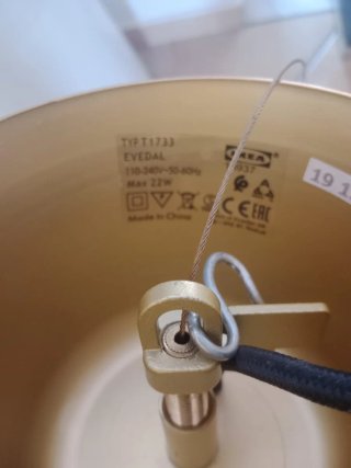 Lampadario Vetro Grigio e Oro