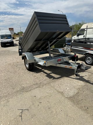 Remolque basculante manual hidráulico