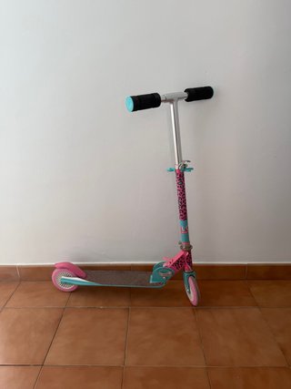 Patinete infantil niña rosa y turquesa