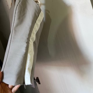 Top Zara Gris Elegante Espalda Abierta Talla S