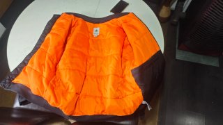 Chaqueta Bomber Adidas Negra Naranja Talla XL