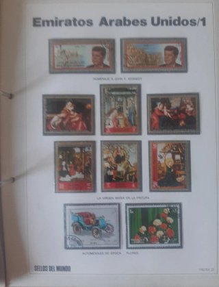 Collezione 800 francobolli del mondo