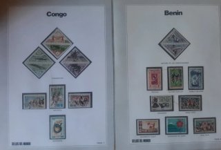 Collezione 800 francobolli del mondo