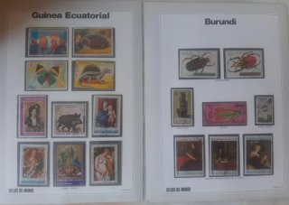 Collezione 800 francobolli del mondo