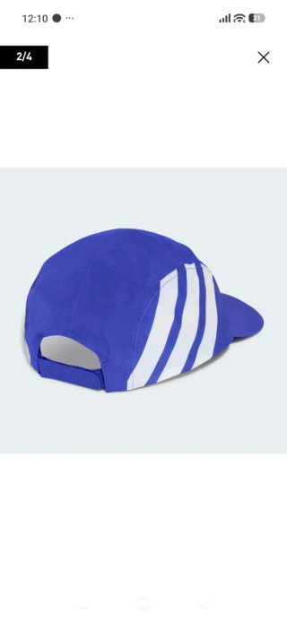 Gorra Adidas Morada Rayas Blancas