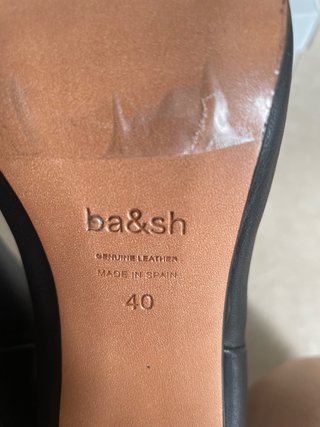 Botines piel Ba&sh Negros Talla 40 Mujer