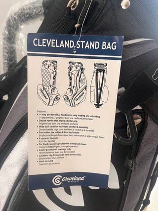 Bolsa de Golf Cleveland Trípode Negra