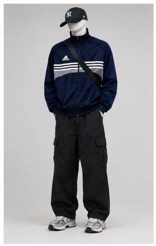 Chaqueta Adidas Vintage Original 2003 Azul/Gris