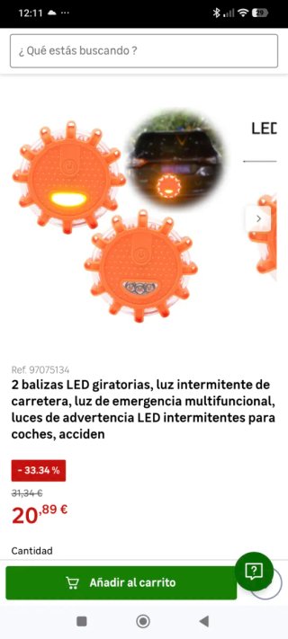 3 Balizas LED Señalización Carretera