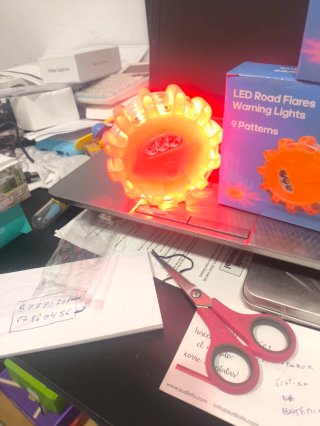 3 Balizas LED Señalización Carretera