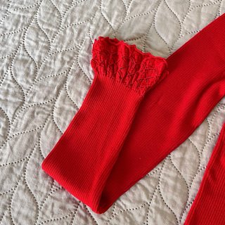 Jersey Sfera Rojo Encaje Talla XS
