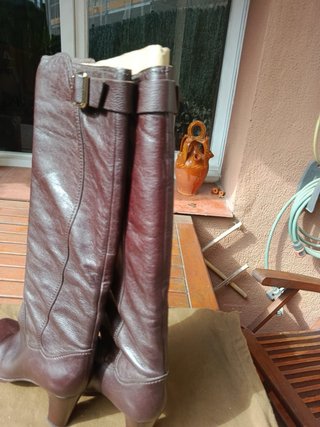 Botas altas mujer marrones