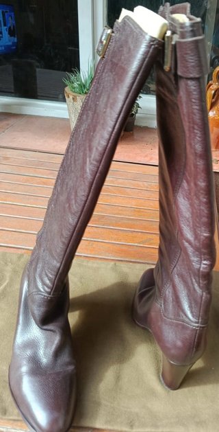 Botas altas mujer marrones