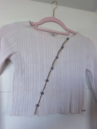 Jersey beige y gris