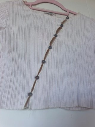 Jersey beige y gris