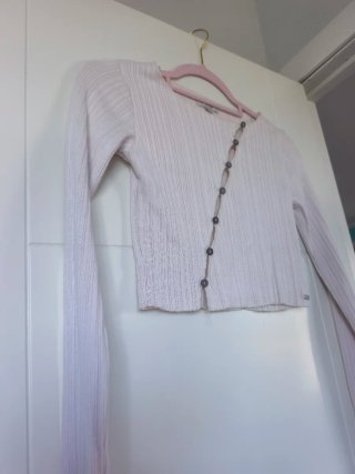Jersey beige y gris