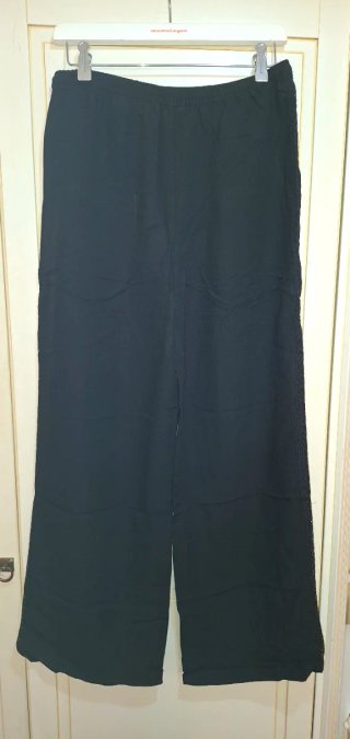 Pantalón ancho negro Springfield