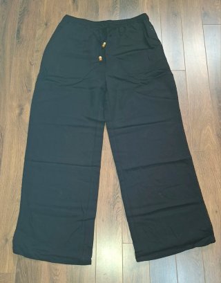 Pantalón ancho negro Springfield
