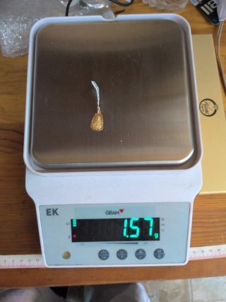 Medalla Virgen del Rocío Rectangular Oro 18k