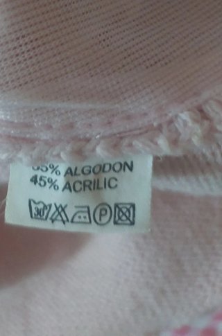 Top de ganchillo rosa