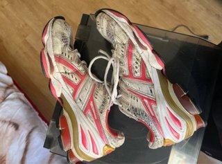 Asics Gel Kinsei 2 Blancas Rojas Modelo Raro
