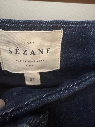 Jeans Sézane Azul Talle Alto