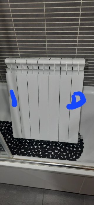 Radiador de agua blanco