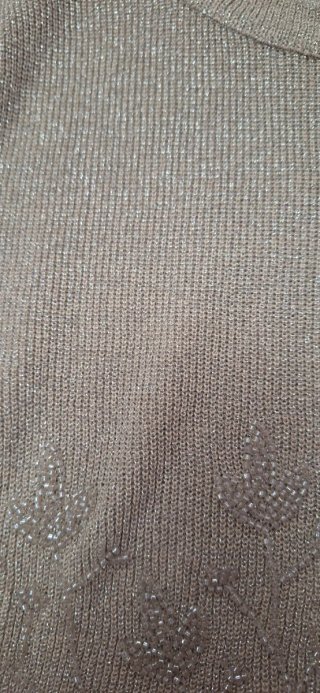 Jersey Zara Brillo Manga Corta Talla L