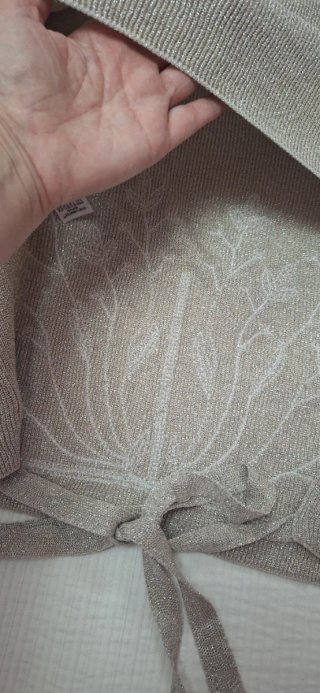 Jersey Zara Brillo Manga Corta Talla L