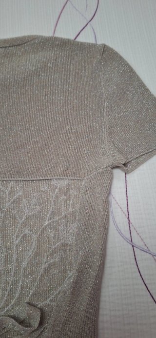Jersey Zara Brillo Manga Corta Talla L