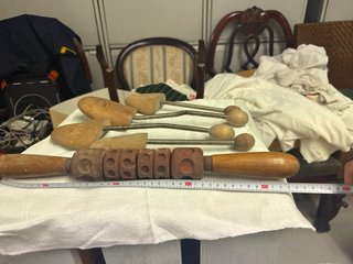 Rodillo masaje, rascador y hormas zapatos