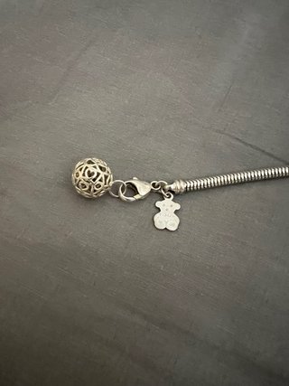 Pulsera Tous Plata Oso y Bola Calada