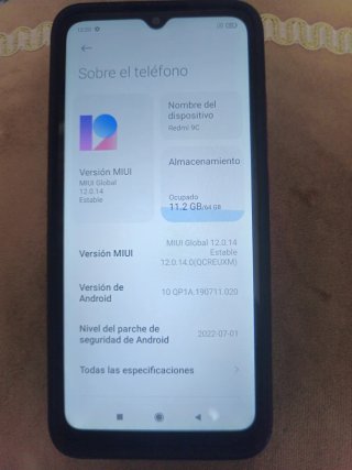 Xiaomi Redmi 9C con funda y caja