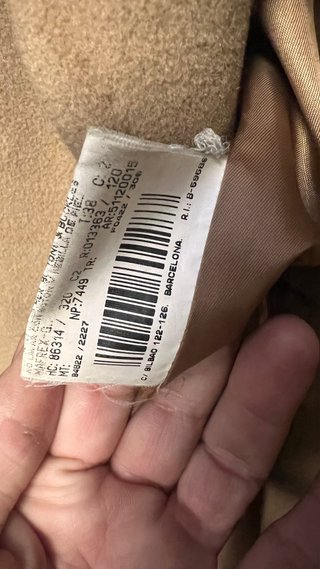 Abrigo vintage Burberrys Beige