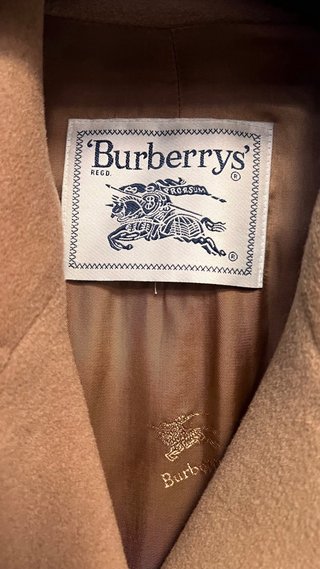 Abrigo vintage Burberrys Beige