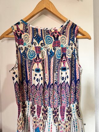 Vestido largo estampado boho Talla M