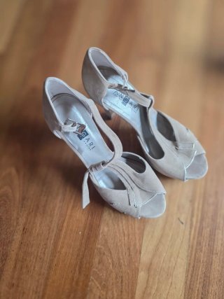 Sandalias de tacón ANGARI beige