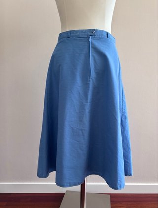 Falda Vintage Azul Talla 42