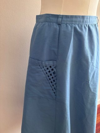 Falda Vintage Azul Talla 42