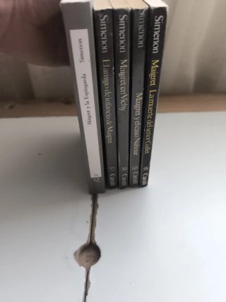 Lote de 5 novelas policíacas de Georges Simenon