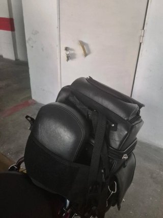 Baúl de viaje Saddlemen para moto custom
