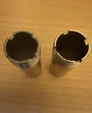 Mobilchokes calibre 20 1 y 2 estrellas, Acero inox